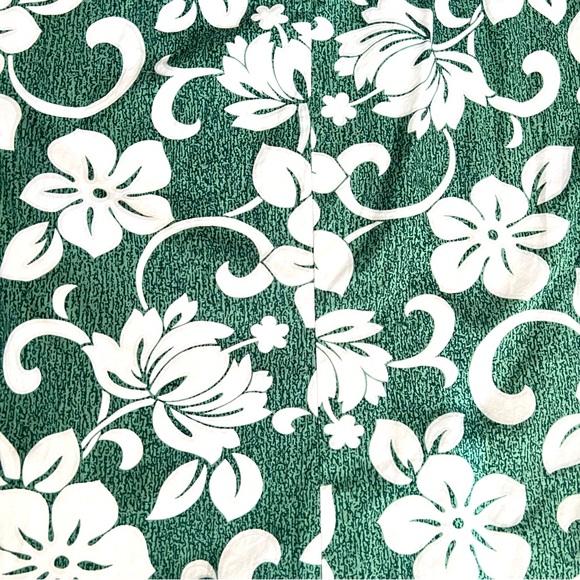 VTG Hilo Hattie Floral Shift Dress SZ 10 Green Hawaiian Retro Boho Grandma Vacay - Picture 5 of 7